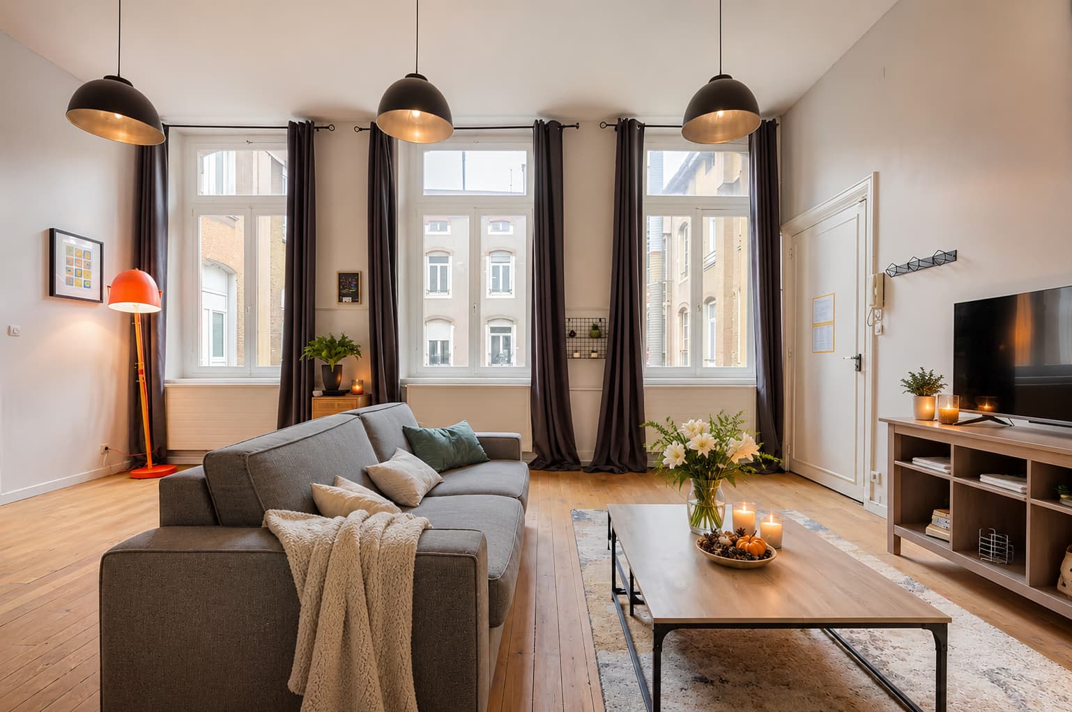 Séjour lumineux du Loft
