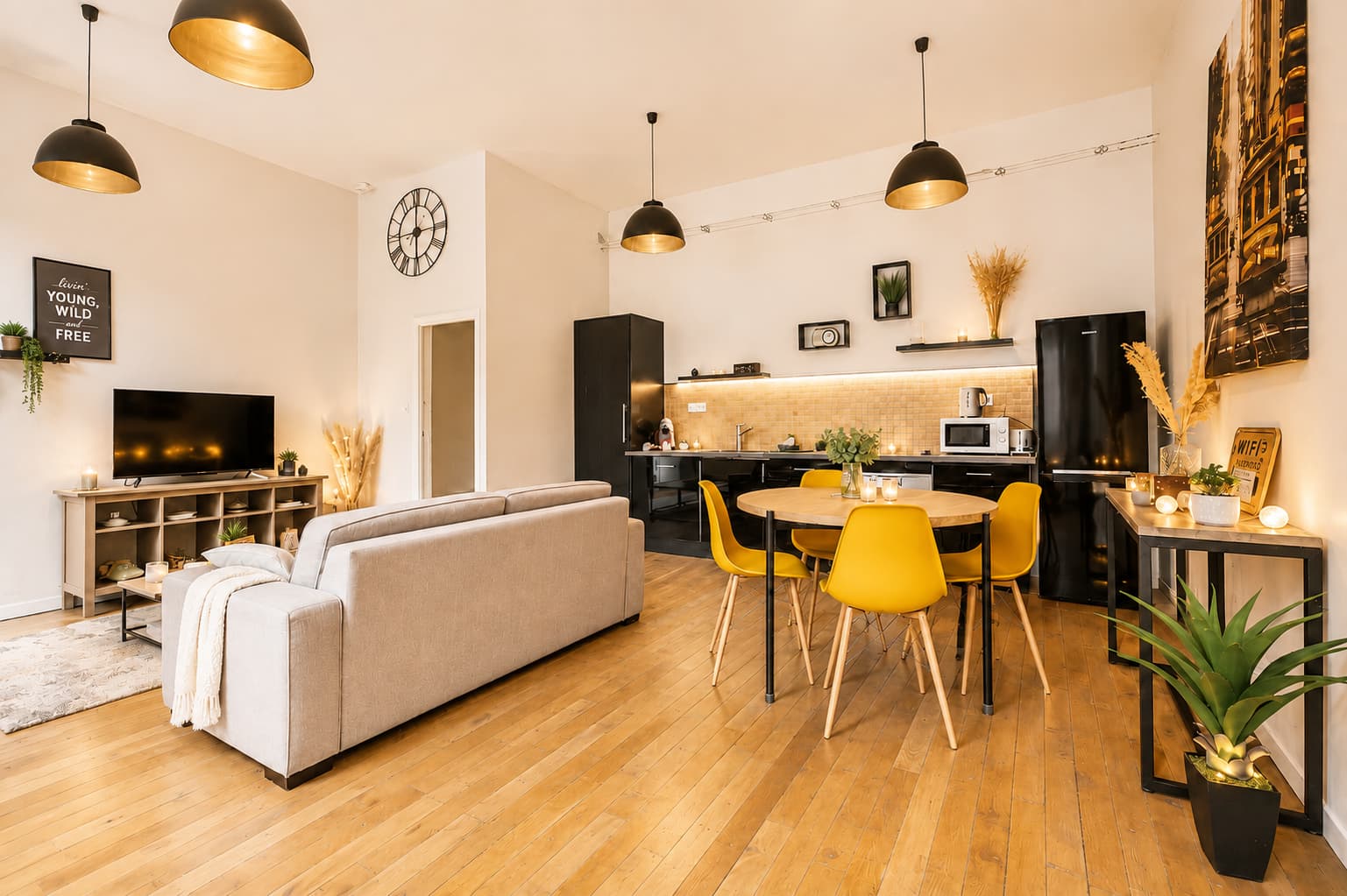 Pièce de vie du Loft